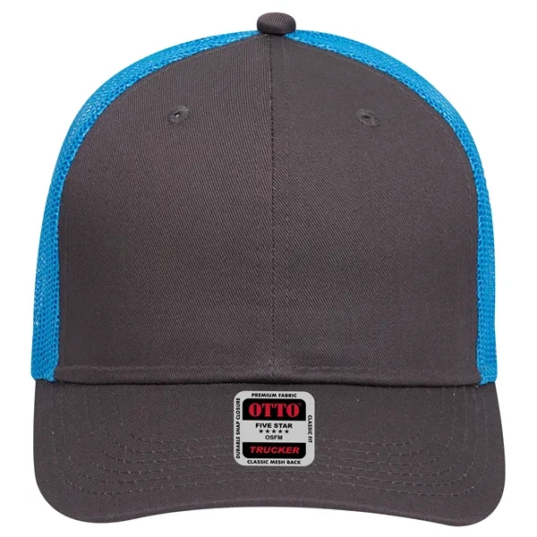 Cotton Blend Twill 6 Panel Low Profile Mesh Back Trucker Hat - Cotton Blend Twill 6 Panel Low Profile Mesh Back Trucker Hat - Image 221 of 222