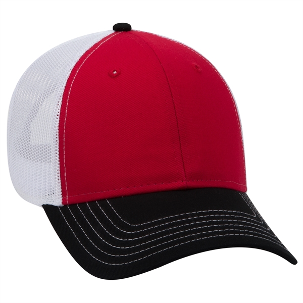 6 Panel Contrast Stitching Mesh Back Baseball Cap - 6 Panel Contrast Stitching Mesh Back Baseball Cap - Image 108 of 298