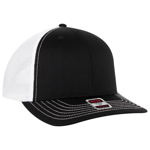 6 Panel Mid Profile Mesh Back Trucker Hat - 6 Panel Mid Profile Mesh Back Trucker Hat - Image 91 of 299