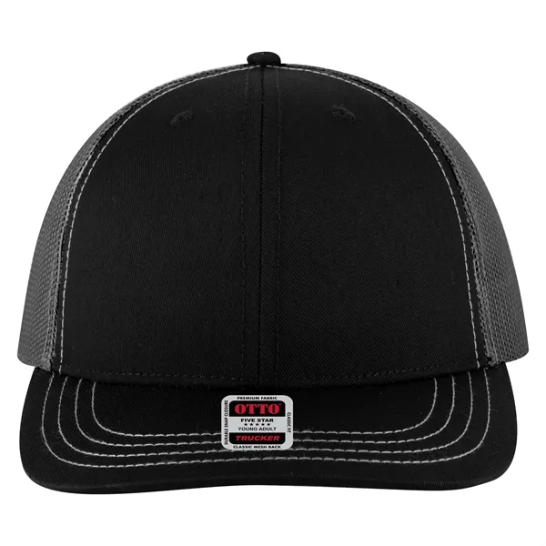 6 Panel Mid Profile Mesh Back Trucker Hat - 6 Panel Mid Profile Mesh Back Trucker Hat - Image 100 of 299