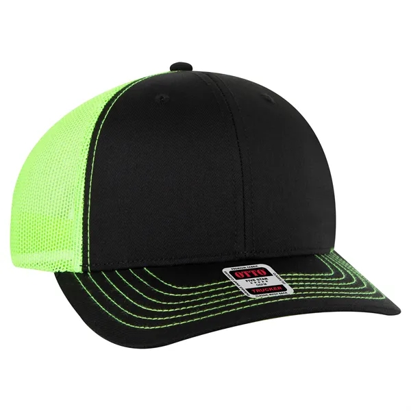 6 Panel Mid Profile Mesh Back Trucker Hat - 6 Panel Mid Profile Mesh Back Trucker Hat - Image 107 of 299