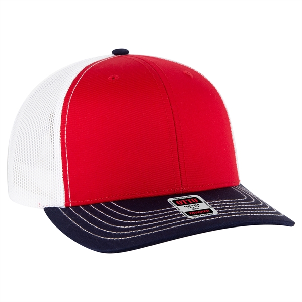 6 Panel Mid Profile Mesh Back Trucker Hat - 6 Panel Mid Profile Mesh Back Trucker Hat - Image 125 of 299