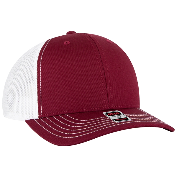 6 Panel Mid Profile Mesh Back Trucker Hat - 6 Panel Mid Profile Mesh Back Trucker Hat - Image 188 of 299