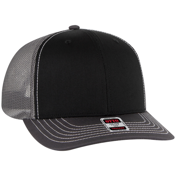 6 Panel Mid Profile Mesh Back Trucker Hat - 6 Panel Mid Profile Mesh Back Trucker Hat - Image 197 of 299