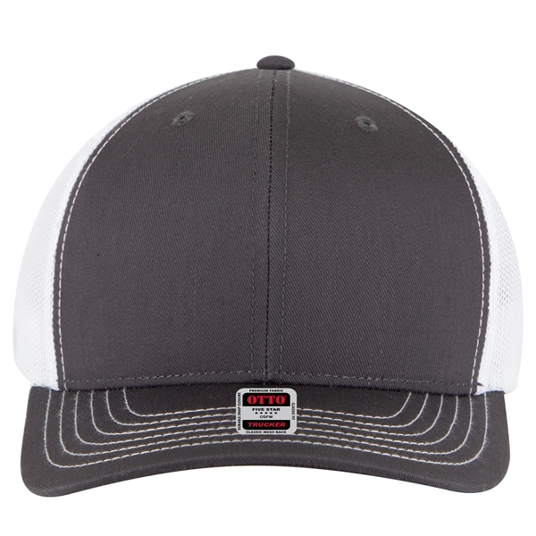 6 Panel Mid Profile Mesh Back Trucker Hat - 6 Panel Mid Profile Mesh Back Trucker Hat - Image 212 of 299