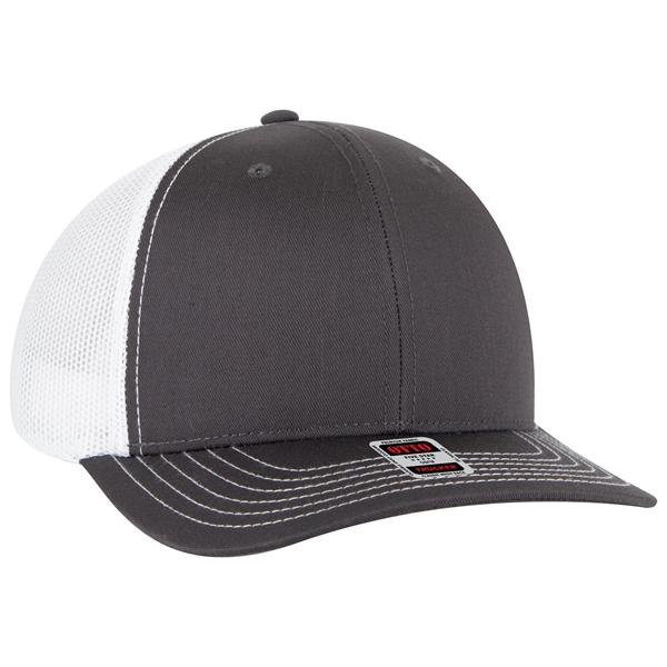 6 Panel Mid Profile Mesh Back Trucker Hat - 6 Panel Mid Profile Mesh Back Trucker Hat - Image 212 of 299