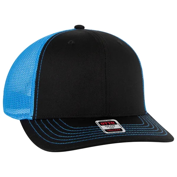 6 Panel Mid Profile Mesh Back Trucker Hat - 6 Panel Mid Profile Mesh Back Trucker Hat - Image 219 of 299