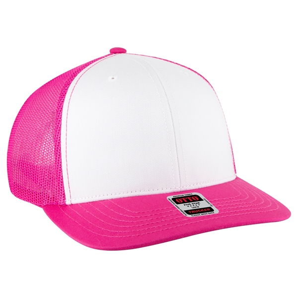 6 Panel Mid Profile Mesh Back Trucker Hat - 6 Panel Mid Profile Mesh Back Trucker Hat - Image 231 of 299