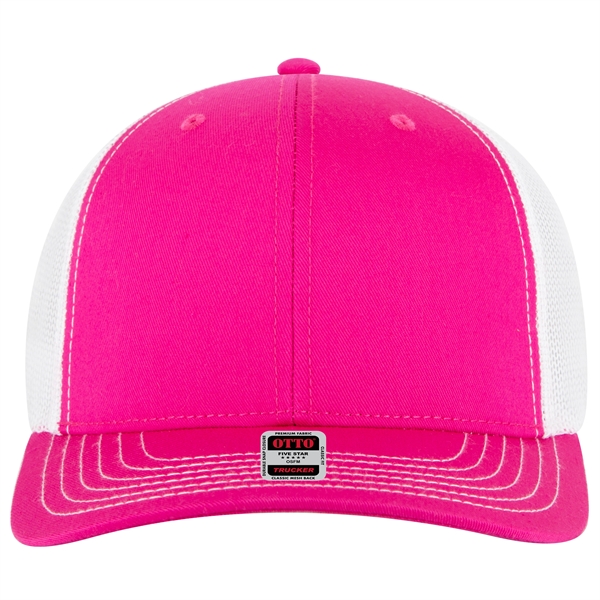 6 Panel Mid Profile Mesh Back Trucker Hat - 6 Panel Mid Profile Mesh Back Trucker Hat - Image 238 of 299