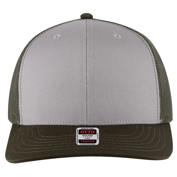 6 Panel Mid Profile Mesh Back Trucker Hat - 6 Panel Mid Profile Mesh Back Trucker Hat - Image 251 of 299