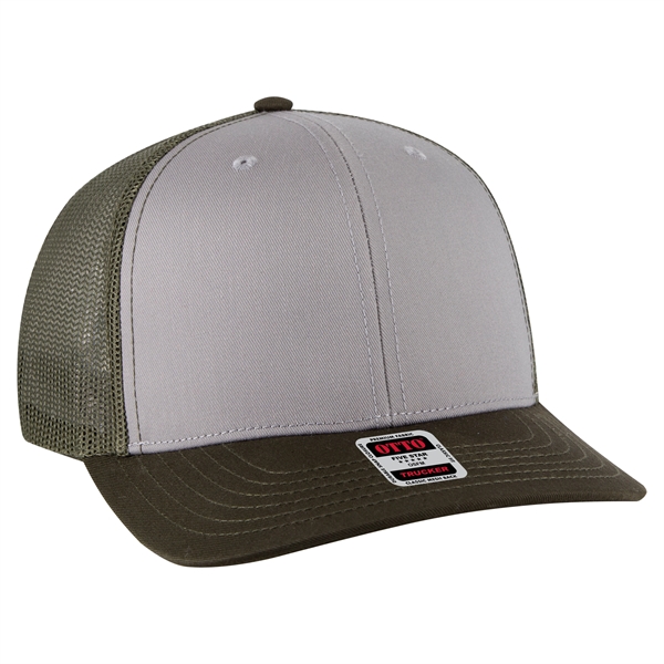 6 Panel Mid Profile Mesh Back Trucker Hat - 6 Panel Mid Profile Mesh Back Trucker Hat - Image 249 of 299