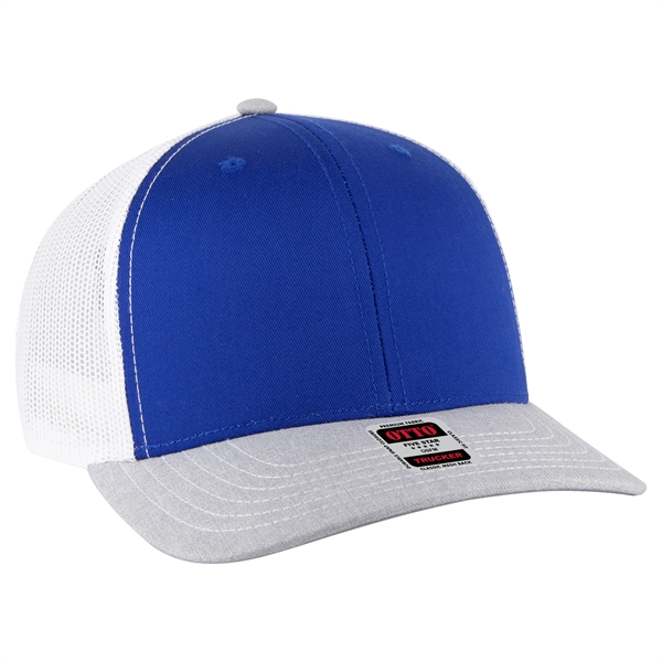 6 Panel Mid Profile Mesh Back Trucker Hat - 6 Panel Mid Profile Mesh Back Trucker Hat - Image 258 of 299