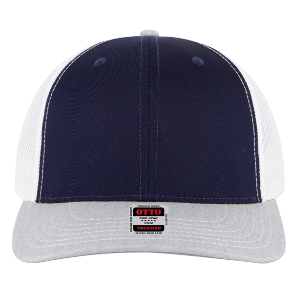 6 Panel Mid Profile Mesh Back Trucker Hat - 6 Panel Mid Profile Mesh Back Trucker Hat - Image 265 of 299