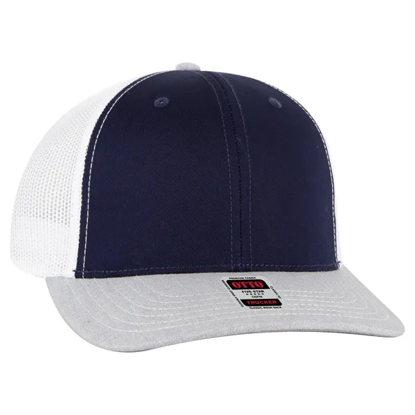 6 Panel Mid Profile Mesh Back Trucker Hat - 6 Panel Mid Profile Mesh Back Trucker Hat - Image 264 of 299