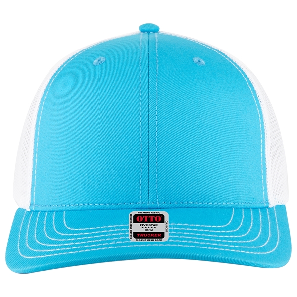 6 Panel Mid Profile Mesh Back Trucker Hat - 6 Panel Mid Profile Mesh Back Trucker Hat - Image 290 of 299