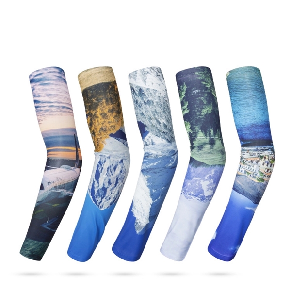Sports Protection Cycling Cooling Arm Sleeves - Sports Protection Cycling Cooling Arm Sleeves - Image 2 of 2