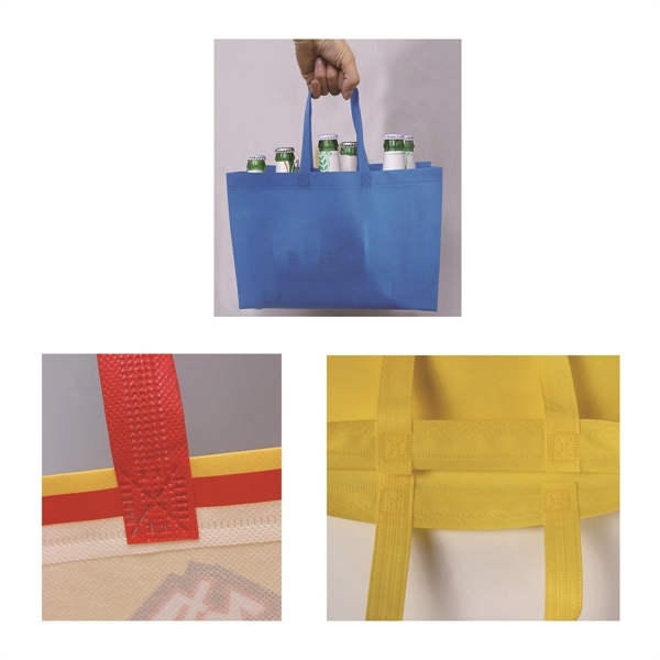 Small Recyclable Non-Woven Grocery Tote Bags - Small Recyclable Non-Woven Grocery Tote Bags - Image 1 of 13