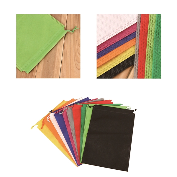 Non-Woven Drawstring Shoe Bags - Non-Woven Drawstring Shoe Bags - Image 1 of 3