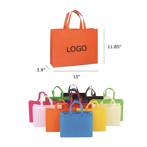 Medium Recyclable Non-Woven Grocery Tote Bags - Medium Recyclable Non-Woven Grocery Tote Bags - Image 0 of 13