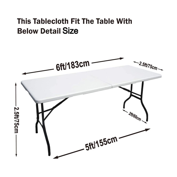 Table Cover 6 ft. - Table Cover 6 ft. - Image 3 of 3