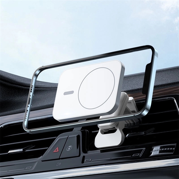 15W Magnetic Fast Wireless Car Charger Vent Mount - 15W Magnetic Fast Wireless Car Charger Vent Mount - Image 3 of 5