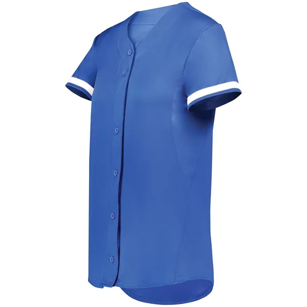 Girls Cutter+ Full Button Softball Jersey - Girls Cutter+ Full Button Softball Jersey - Image 0 of 9