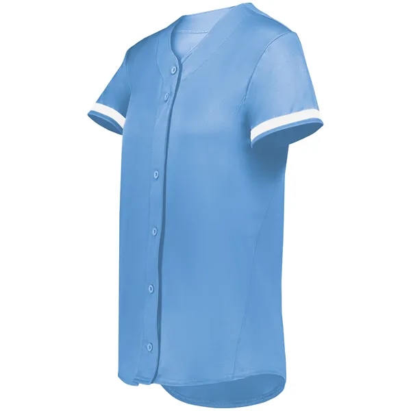 Girls Cutter+ Full Button Softball Jersey - Girls Cutter+ Full Button Softball Jersey - Image 6 of 9