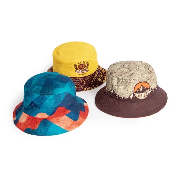 Reversible Cotton Bucket Hats - Reversible Cotton Bucket Hats - Image 0 of 5