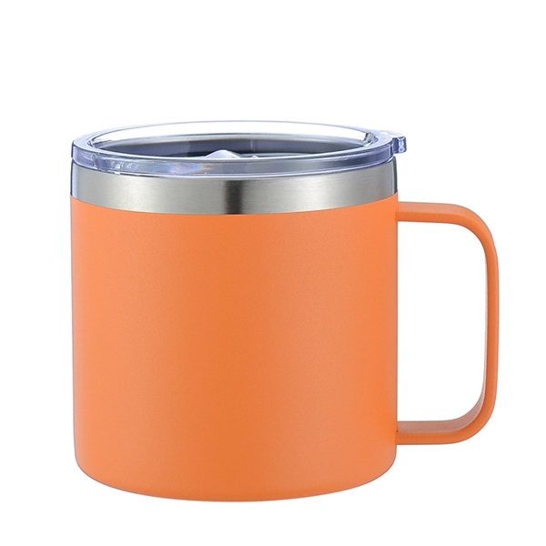 14 oz Vacuum Insulated Stainless Steel Mug with Lid - 14 oz Vacuum Insulated Stainless Steel Mug with Lid - Image 7 of 9