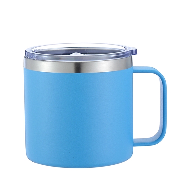 14 oz Vacuum Insulated Stainless Steel Mug with Lid - 14 oz Vacuum Insulated Stainless Steel Mug with Lid - Image 8 of 9