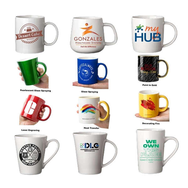 Optional Logo Sublimation Blank Ceramic White Coffee Mugs - Optional Logo Sublimation Blank Ceramic White Coffee Mugs - Image 0 of 21
