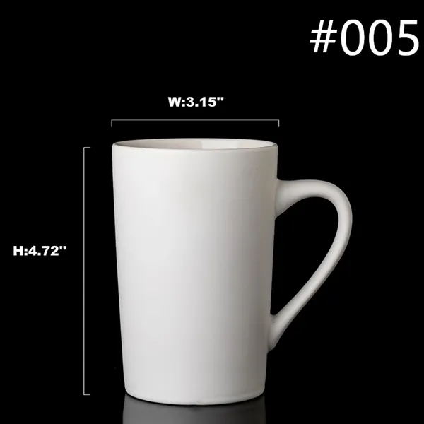 Optional Logo Sublimation Blank Ceramic White Coffee Mugs - Optional Logo Sublimation Blank Ceramic White Coffee Mugs - Image 6 of 21
