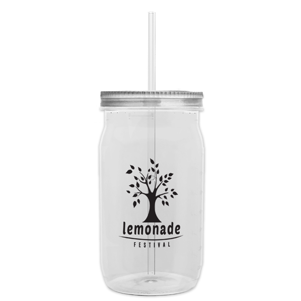 27 oz. Mason Jar - Clear - 27 oz. Mason Jar - Clear - Image 1 of 9