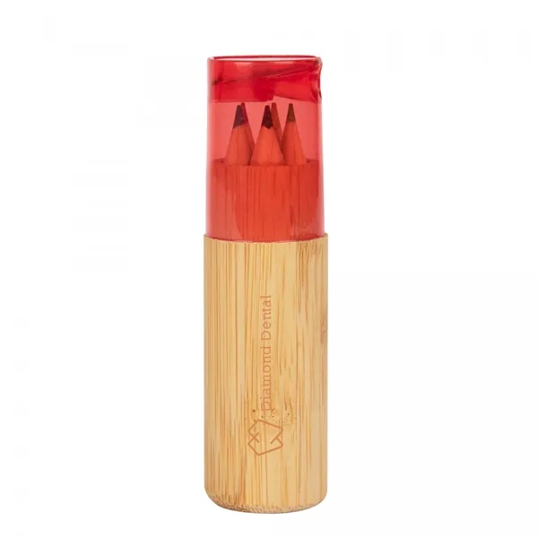 5-Piece Colored Pencil Set In Tube With Dual Sharpener - 5-Piece Colored Pencil Set In Tube With Dual Sharpener - Image 2 of 8