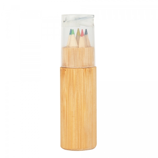 5-Piece Colored Pencil Set In Tube With Dual Sharpener - 5-Piece Colored Pencil Set In Tube With Dual Sharpener - Image 8 of 8