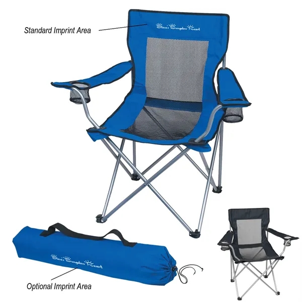 Mesh Folding Chair With Carrying Bag - Mesh Folding Chair With Carrying Bag - Image 0 of 7
