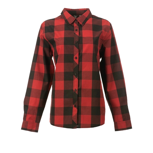 Burnside Women's Buffalo Plaid Shirt - Burnside Women's Buffalo Plaid Shirt - Image 3 of 4