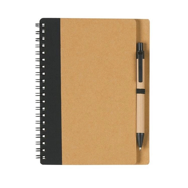 Eco-Inspired Spiral Notebook & Pen - Eco-Inspired Spiral Notebook & Pen - Image 2 of 3