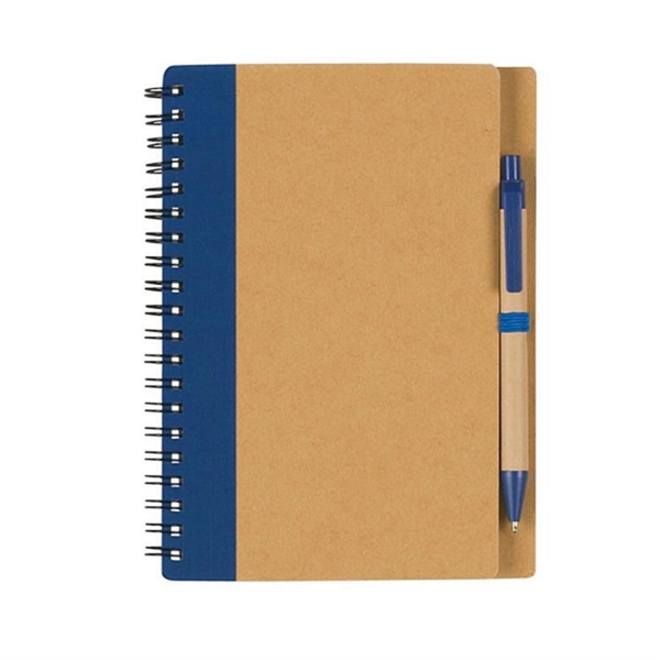 Eco-Inspired Spiral Notebook & Pen - Eco-Inspired Spiral Notebook & Pen - Image 3 of 3