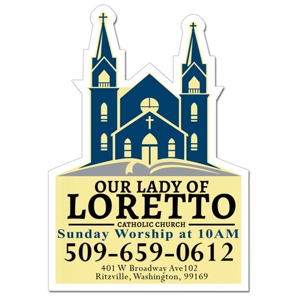 3.50x5 Church Shaped Magnets - 20 Mil - 3.50x5 Church Shaped Magnets - 20 Mil - Image 0 of 0