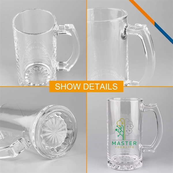 Libbey Hemo Glass Beer Mugs - 25 OZ. - Libbey Hemo Glass Beer Mugs - 25 OZ. - Image 2 of 4