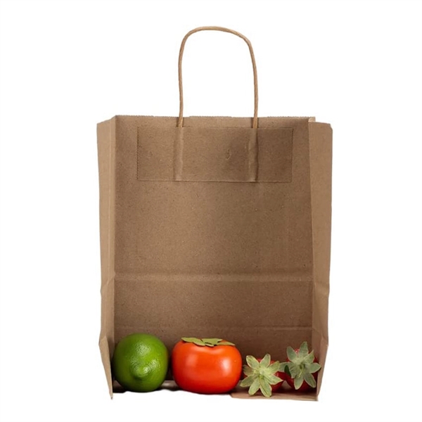 Custom Small Brown Kraft Paper Gift Bag with Handles Bulk - Custom Small Brown Kraft Paper Gift Bag with Handles Bulk - Image 4 of 9