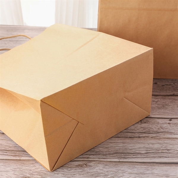 Custom Small Brown Kraft Paper Gift Bag with Handles Bulk - Custom Small Brown Kraft Paper Gift Bag with Handles Bulk - Image 9 of 9