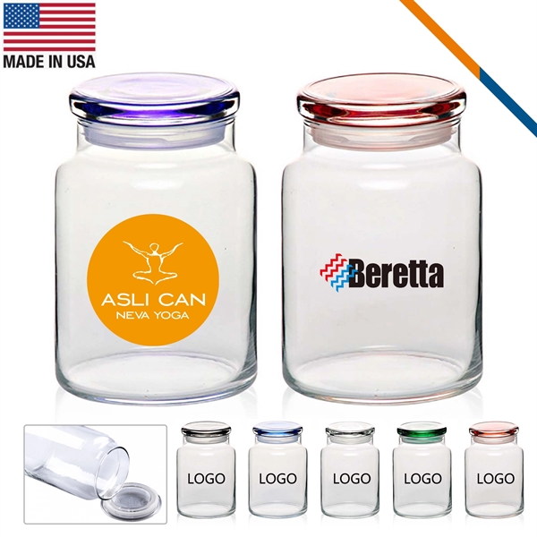 Mand Glass Candy Jars - 26 OZ. - Mand Glass Candy Jars - 26 OZ. - Image 0 of 9