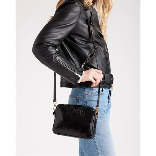 Italian Leather Crossbody Bag - Italian Leather Crossbody Bag - Image 5 of 7