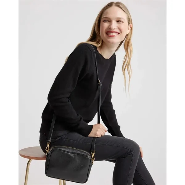 Italian Leather Crossbody Bag - Italian Leather Crossbody Bag - Image 6 of 7