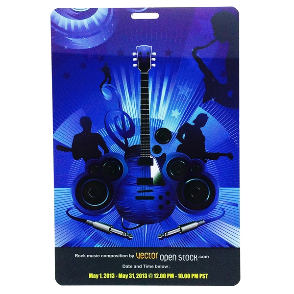 6 Inch X 4" Full Color PVC Badge - 6 Inch X 4" Full Color PVC Badge - Image 0 of 2