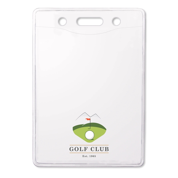 PureClear™ Vertical Credit-Card Size PVC-Free Badge Holder - PureClear™ Vertical Credit-Card Size PVC-Free Badge Holder - Image 0 of 2