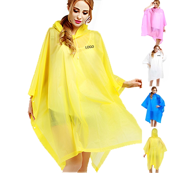 Hooded Rain Poncho Waterproof Raincoat Jacket - Hooded Rain Poncho Waterproof Raincoat Jacket - Image 0 of 3