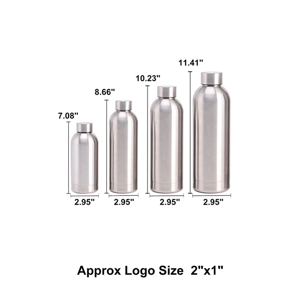 Stainless Steel Water Bottle Narrow Mouth - Stainless Steel Water Bottle Narrow Mouth - Image 1 of 8